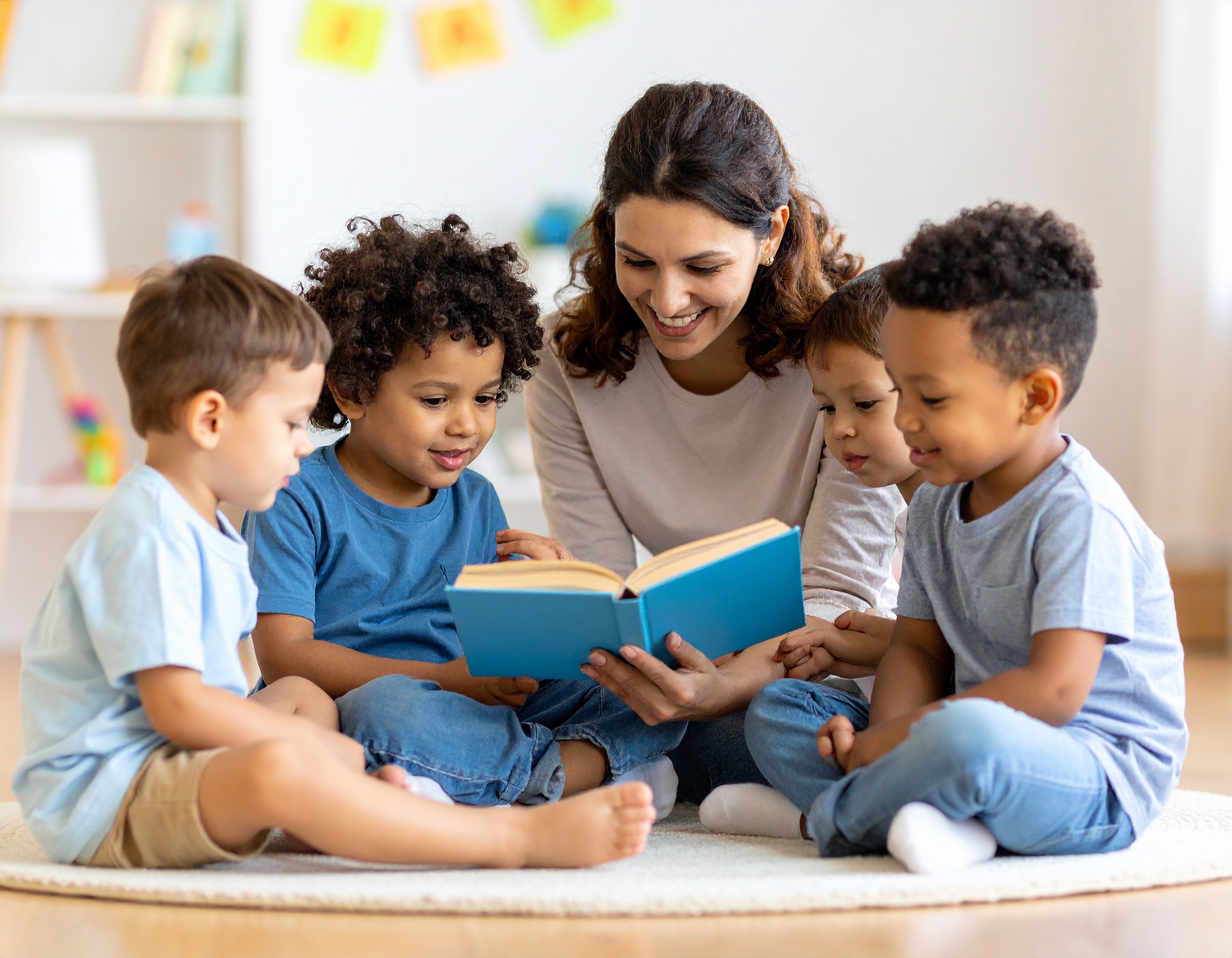 Happy baby in infant program